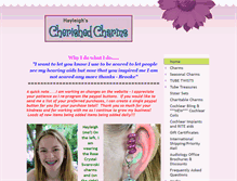 Tablet Screenshot of hayleighscherishedcharms.com
